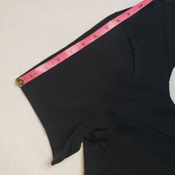 Converse Unisex Black Graphic Tee Small Demon Halo Alternative Streetwear Goth - Picture 6 of 13